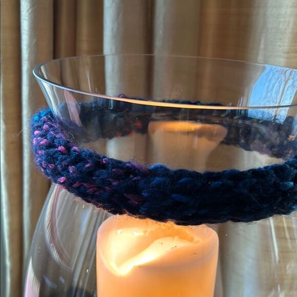 Hand Crafted stretch 100% wool headband turquoise green mocha pink navy Medium - Picture 3 of 11